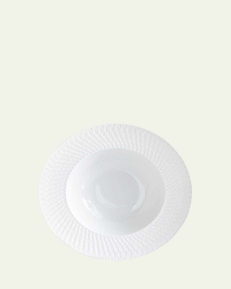 Twist White Rim Soup Plate